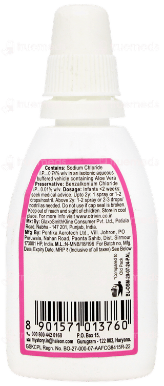 Otrivin Baby Saline Nasal Spray 20ml