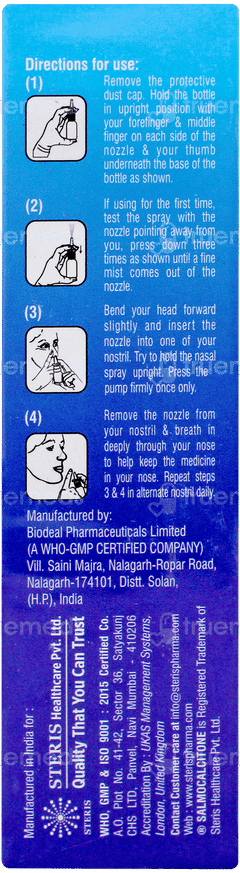 Salmocalcitone Nasal Solution 3ml Salmocalcitone Nasal Solution 3ml