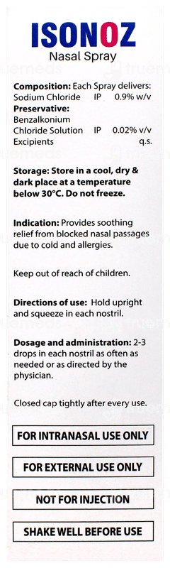 Isonoz Nasal Spray 100ml