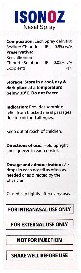 Isonoz Nasal Spray 100ml