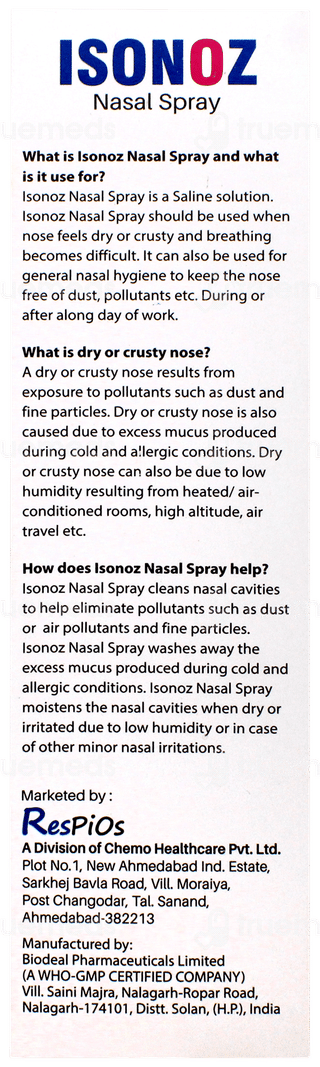 Isonoz Nasal Spray 100ml
