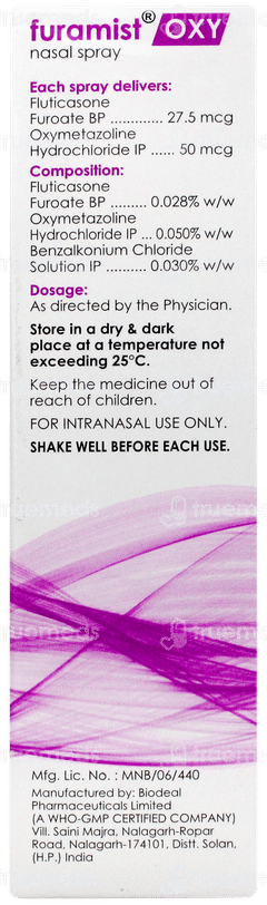 Furamist Oxy Nasal Spray 70mdi