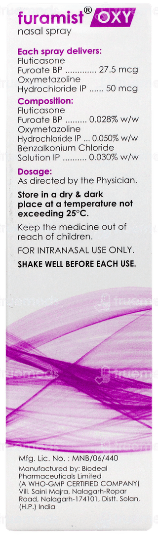 Furamist Oxy Nasal Spray 70mdi