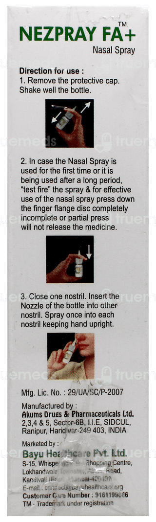 Nezpray Fa+ Nasal Spray 7gm