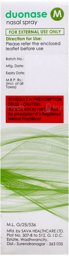 Duonase M Nasal Spray 9.5Gm