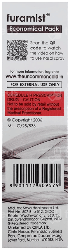 Furamist Economical Pack Nasal Spray 12Gm