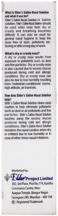 Elders Saline Nasal Spray/Drops 20Ml