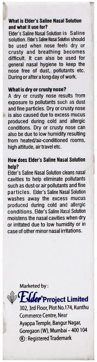 Elders Saline Nasal Spray/Drops 20Ml