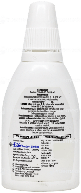 Elders Saline Nasal Spray/Drops 20Ml