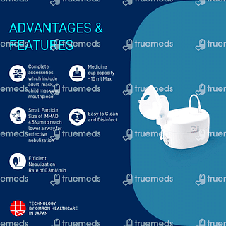 Omron Ne C106 White Compressor Nebulizer 1