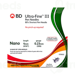 Bd Ultra Fine Nano Pen Needle Pack Of 5