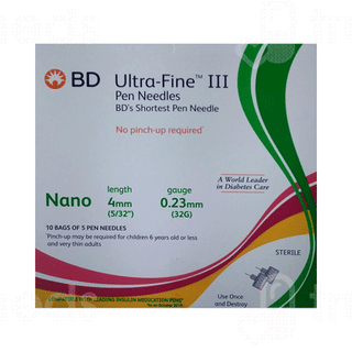 Bd Ultra Fine Nano Pen Needle Pack Of 5