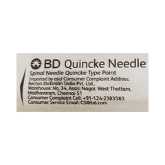 Bd Spinal Needle 26g 1