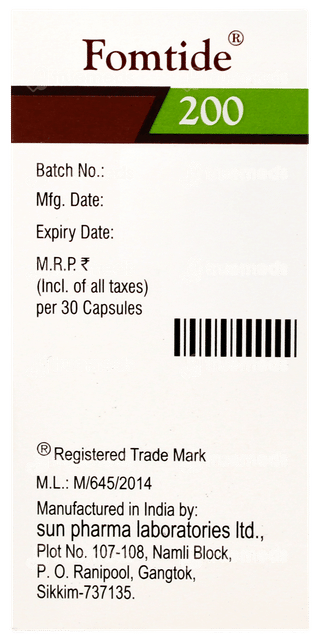 Fomtide 200 Octacaps 30