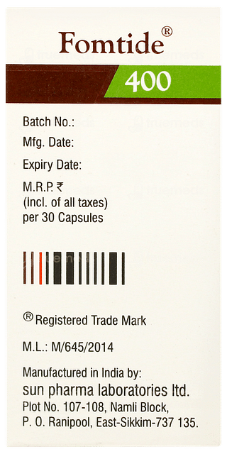 Fomtide 400 Octacaps 30