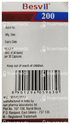 Besvil 200 Octacaps 30