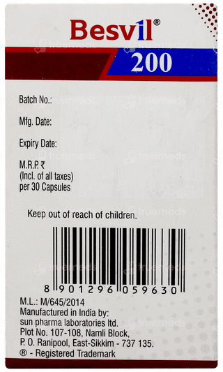 Besvil 200 Octacaps 30