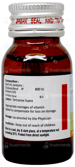 Zyrol D3 Kidz Mango Flavour Sugar Free Oral Drops 15Ml