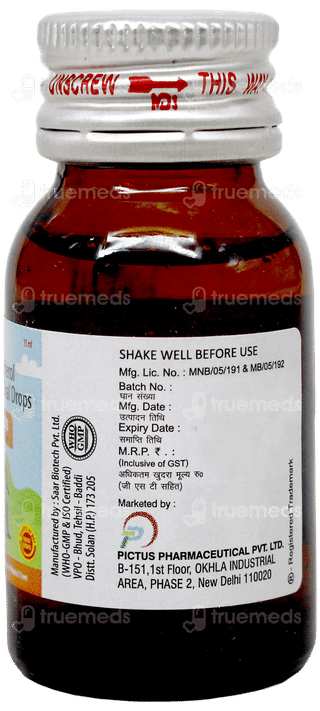 Zyrol D3 Kidz Mango Flavour Sugar Free Oral Drops 15Ml
