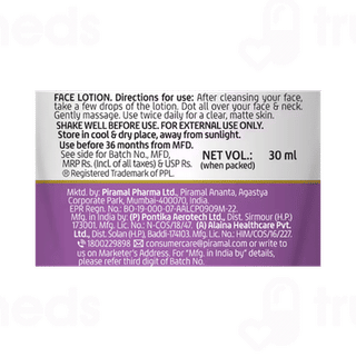 Lacto Calamine Oil Balance Lotion 30Ml