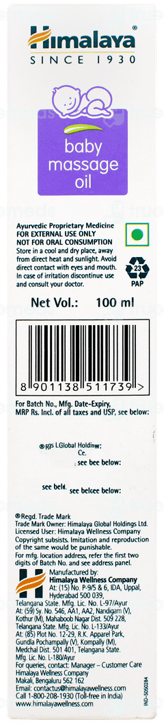 Himalaya Baby Massage Oil 100ml