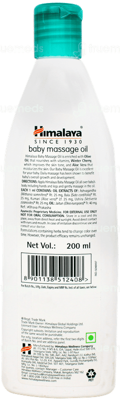 Himalaya Baby Massage Oil 200ml