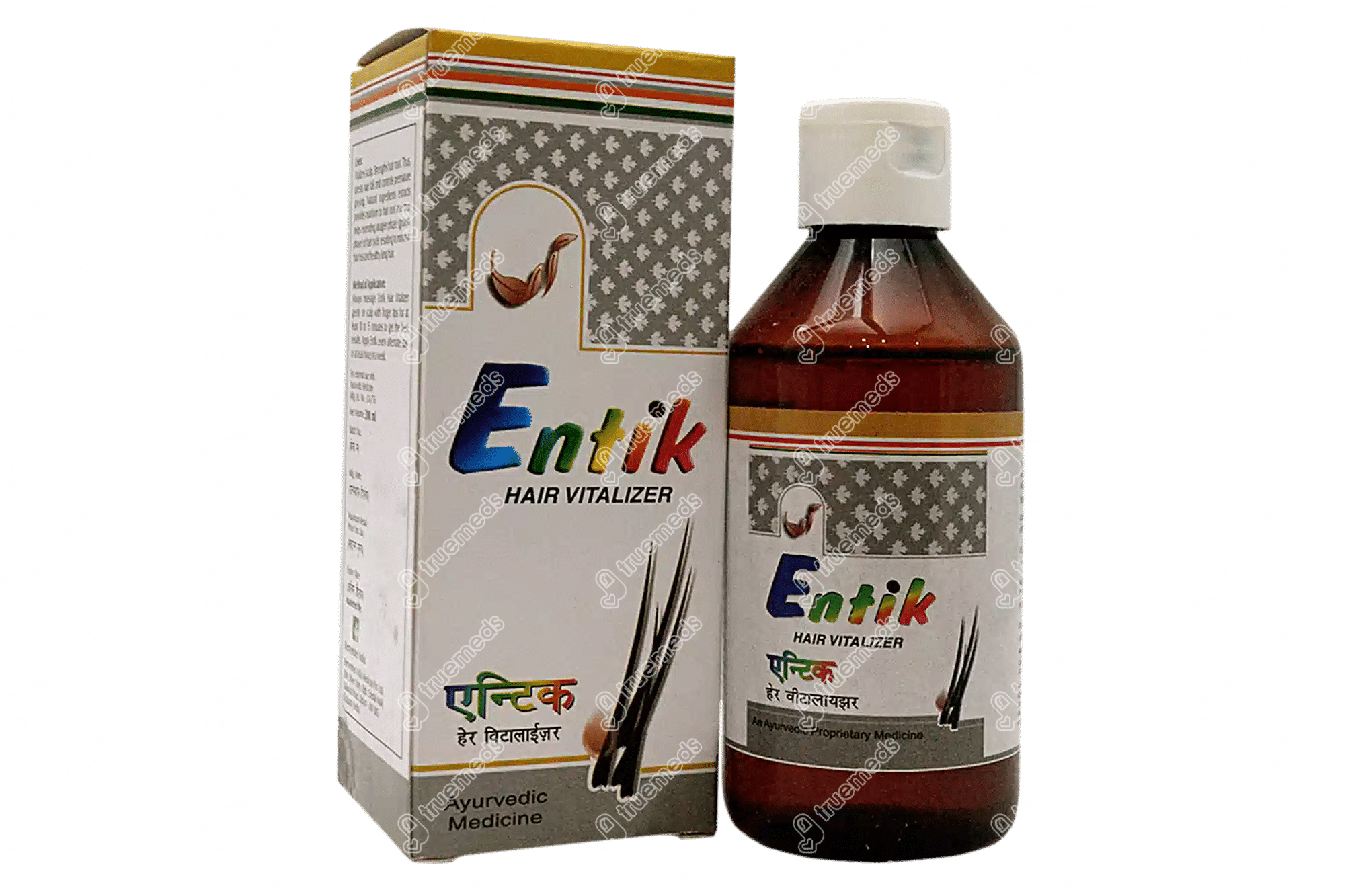 Entik Hair Vitalizer Oil 200 ML - Uses, Side Effects, Dosage, Price |  Truemeds