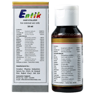 Entik Hair Vitalizer 50Ml