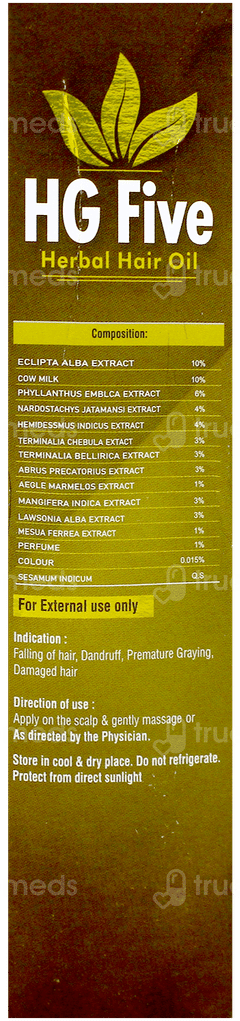 Hg Five Herbal Hair Oil 100Ml Hg Five Herbal Hair Oil 100Ml