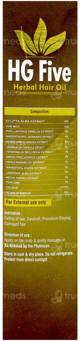 Hg Five Herbal Hair Oil 100Ml