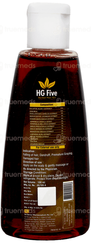Hg Five Herbal Hair Oil 100Ml