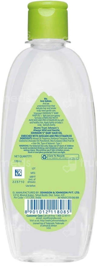 Johnsons Baby Hair Oil 100Ml
