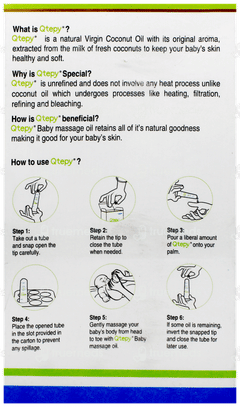 Qtepy Baby Massage Oil 15Ml Pack Of 7