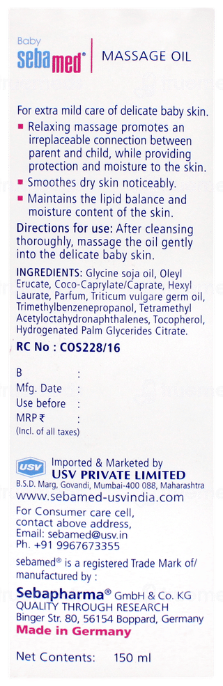 Sebamed Baby Massage Oil 150ml