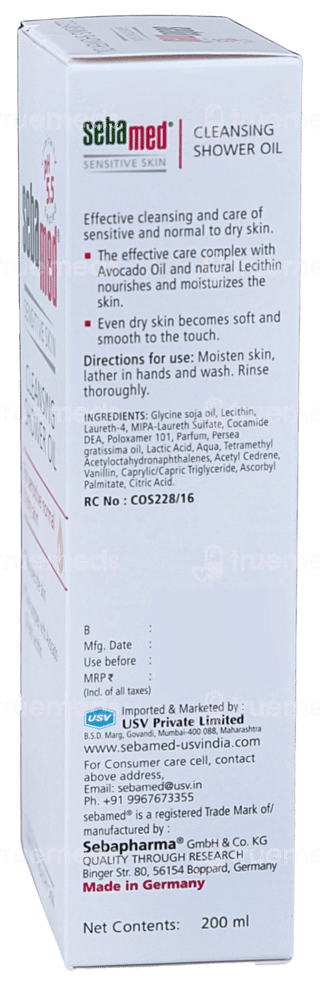Sebamed Sensitive Skin Shower Oil 200ml