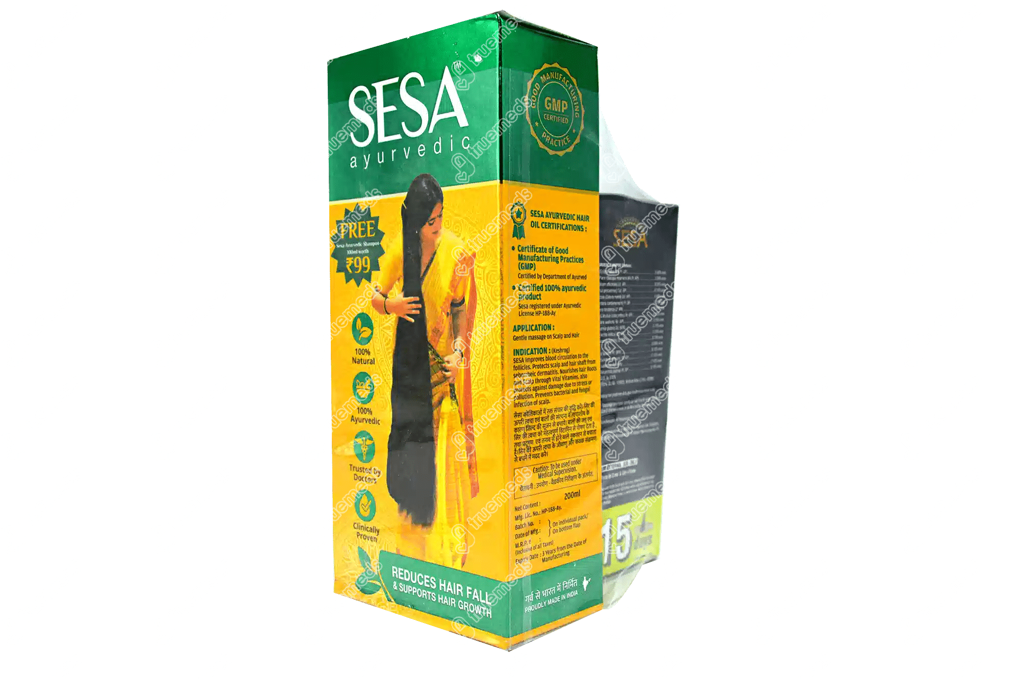 Sesa Ayurvedic Hair Oil, 200 ml Price, Uses, Side Effects, Composition -  Apollo Pharmacy