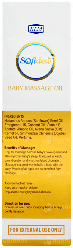 Sofidew Baby Massage Oil 100ml Sofidew Baby Massage Oil 100ml