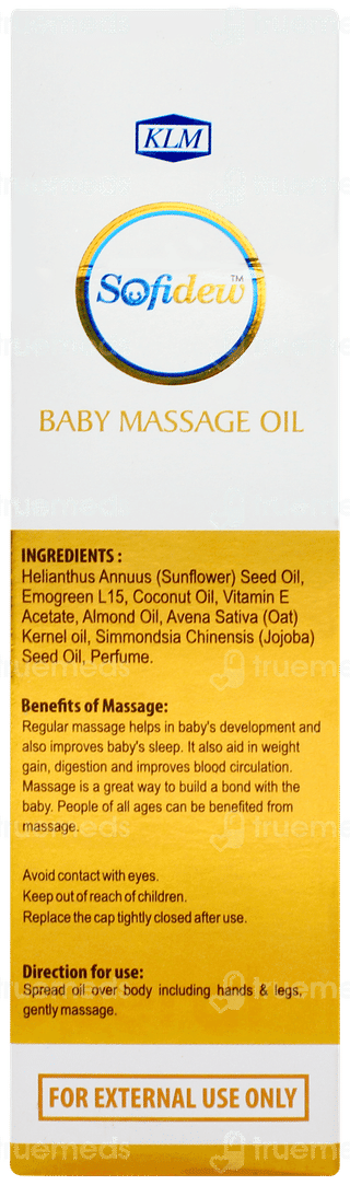 Sofidew Baby Massage Oil 100ml