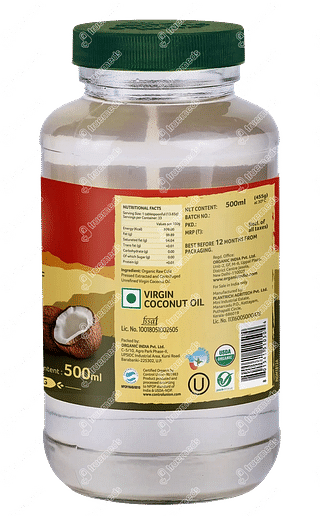 Organic India Virgin Coconut Oil 500 ML