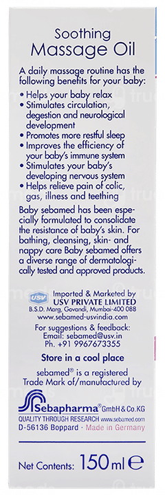 Sebamed Baby Soothing Massage Oil 150ml