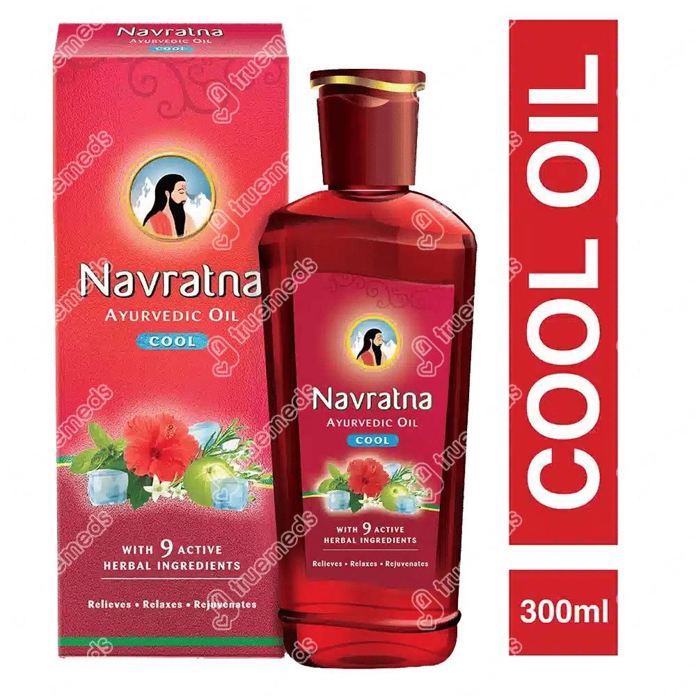 Navratna Ayurvedic Cool Hair Oil 300 Ml Uses, Side Effects, Dosage