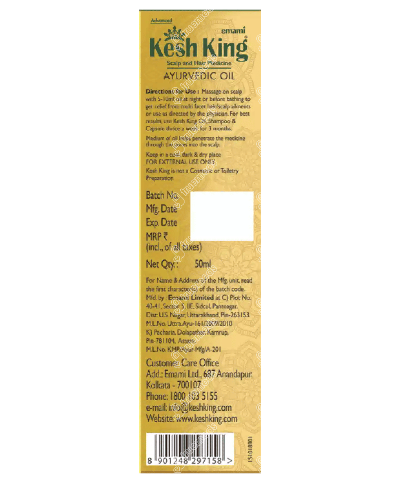 Emami Kesh King Oil 50 ML Uses, Side Effects, Dosage, Price Truemeds