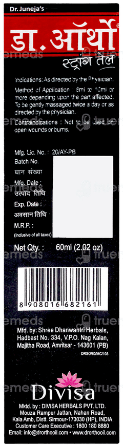 Dr Ortho Strong Oil 60ml