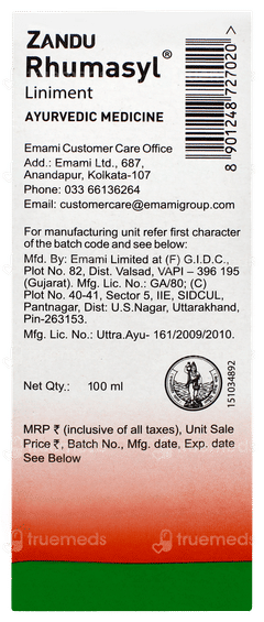 Zandu Rhumasyl Liniment 100ml