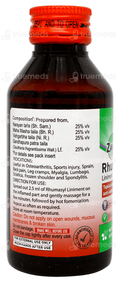 Zandu Rhumasyl Liniment 100ml