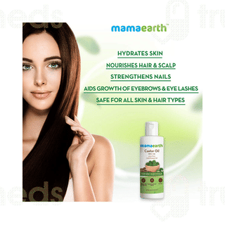 Mamaearth Castor Oil For Healthier Skin Hair And Nails 150ml