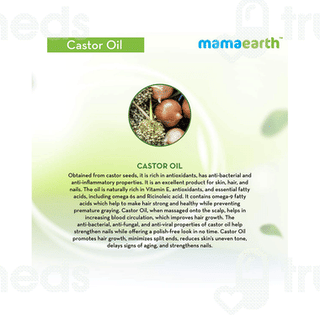 Mamaearth Castor Oil For Healthier Skin Hair And Nails 150ml