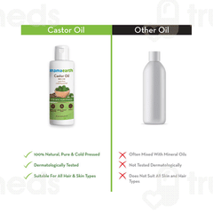 Mamaearth Castor Oil For Healthier Skin Hair And Nails 150ml