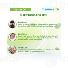 Mamaearth Castor Oil For Healthier Skin Hair And Nails 150ml