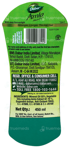 Dabur Amla Hair Oil 450ml